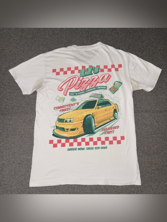 Rare Toyota Chaser Pizza Delivery JDM Car T Shirt size Medium
